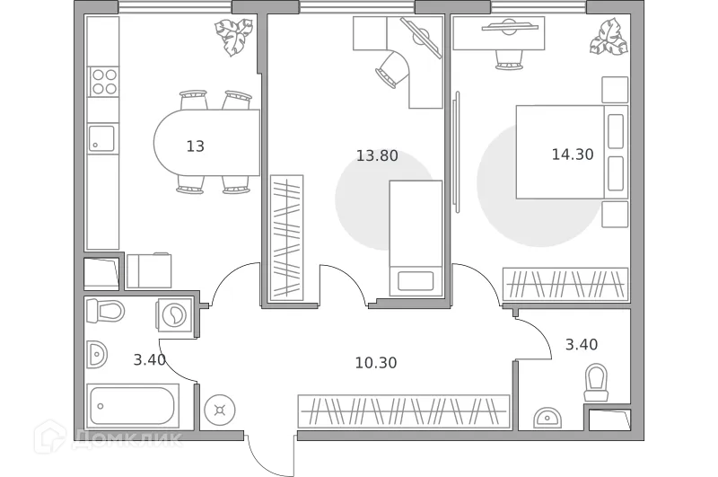 Фото квартиры в ЖК «Бригантина»