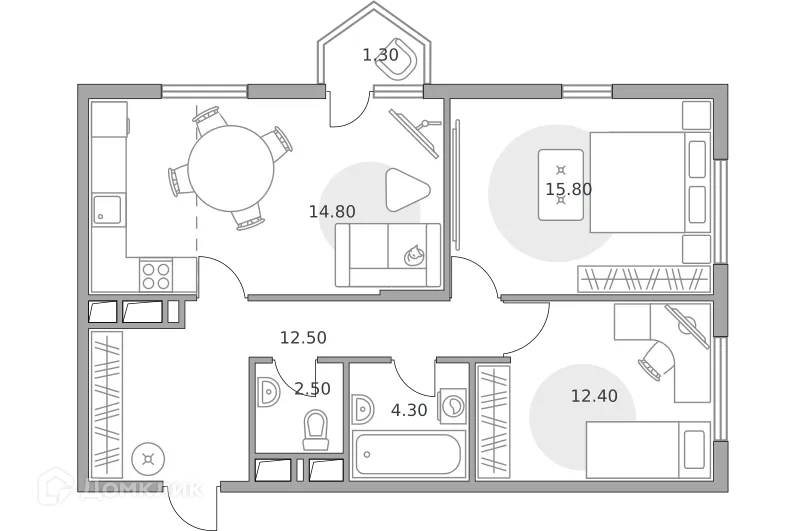 Фото квартиры в ЖК «Бригантина»