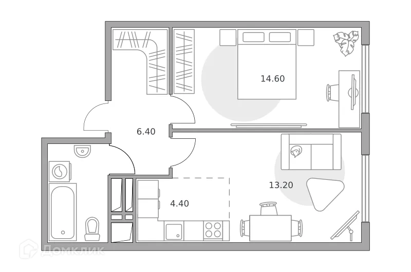 Фото квартиры в ЖК «Бригантина»
