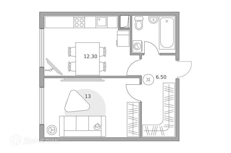 Фото квартиры в ЖК «Бригантина»