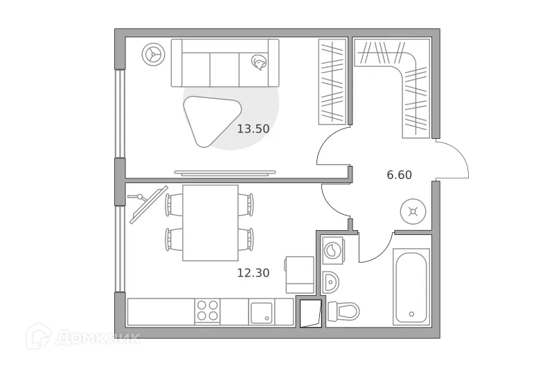 Фото квартиры в ЖК «Бригантина»