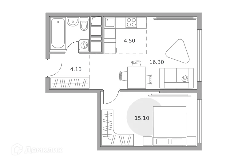 Фото квартиры в ЖК «Бригантина»