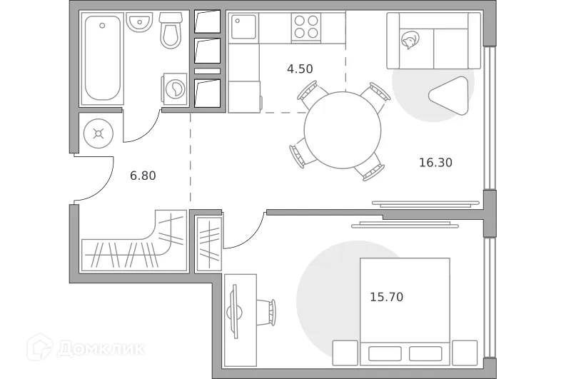 Фото квартиры в ЖК «Бригантина»