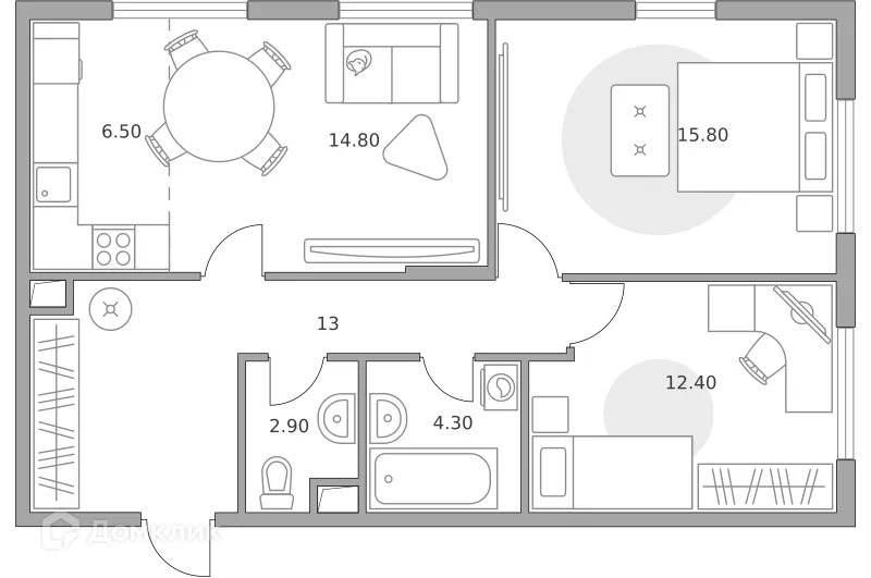 Фото квартиры в ЖК «Бригантина»