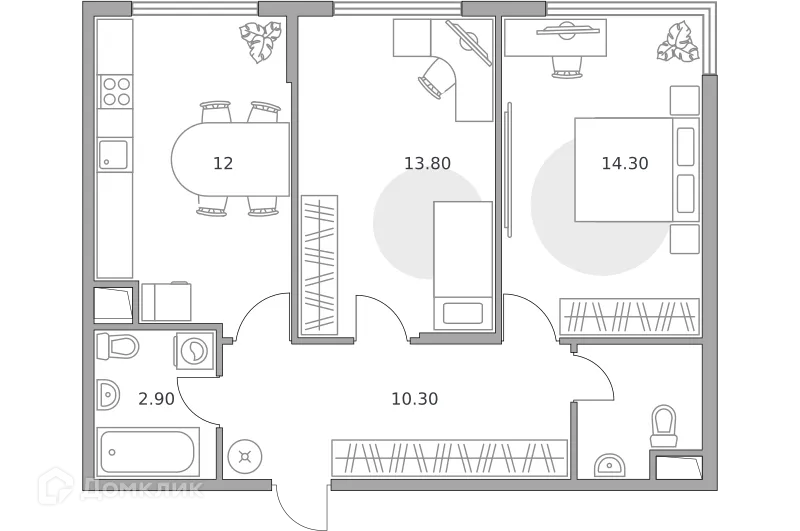Фото квартиры в ЖК «Бригантина»