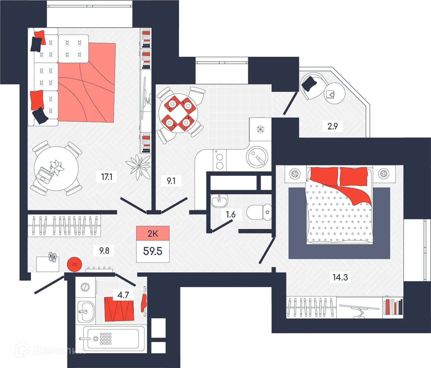 Фото квартиры в ЖК ФЕНИКС