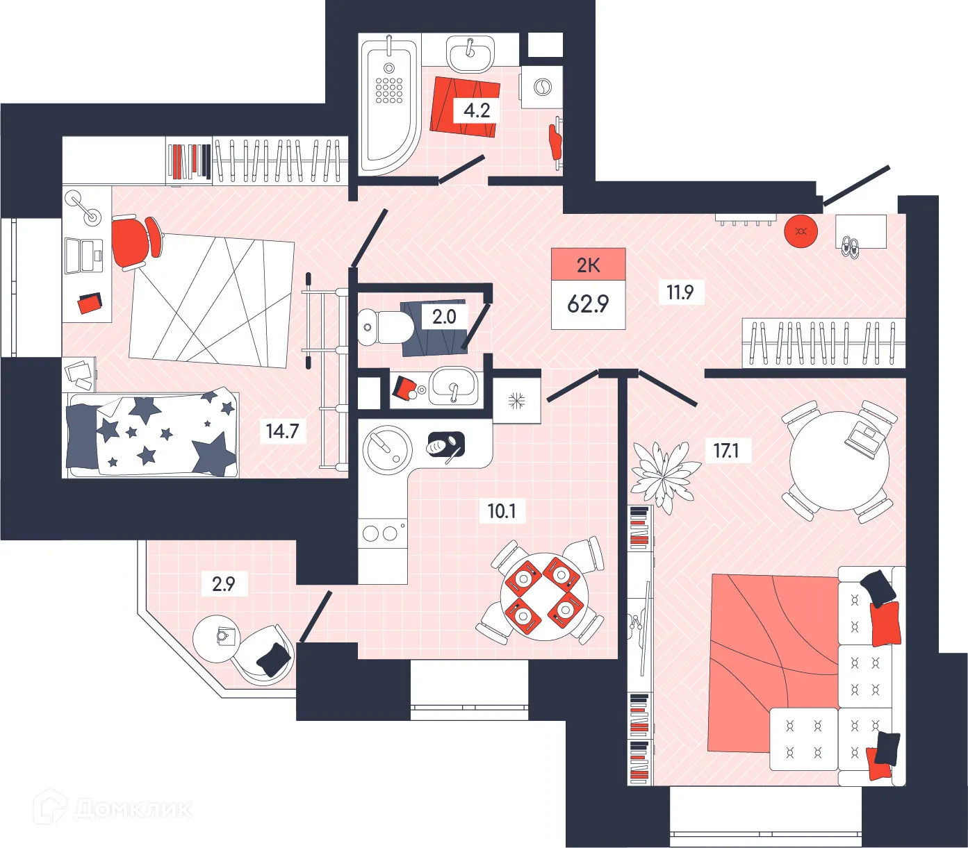 Фото квартиры в ЖК ФЕНИКС