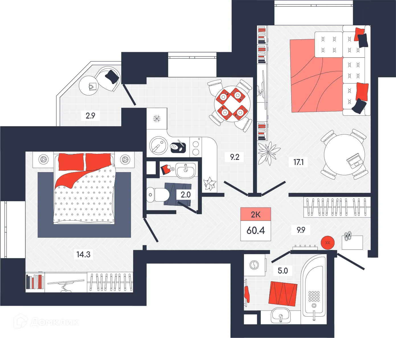 Фото квартиры в ЖК ФЕНИКС