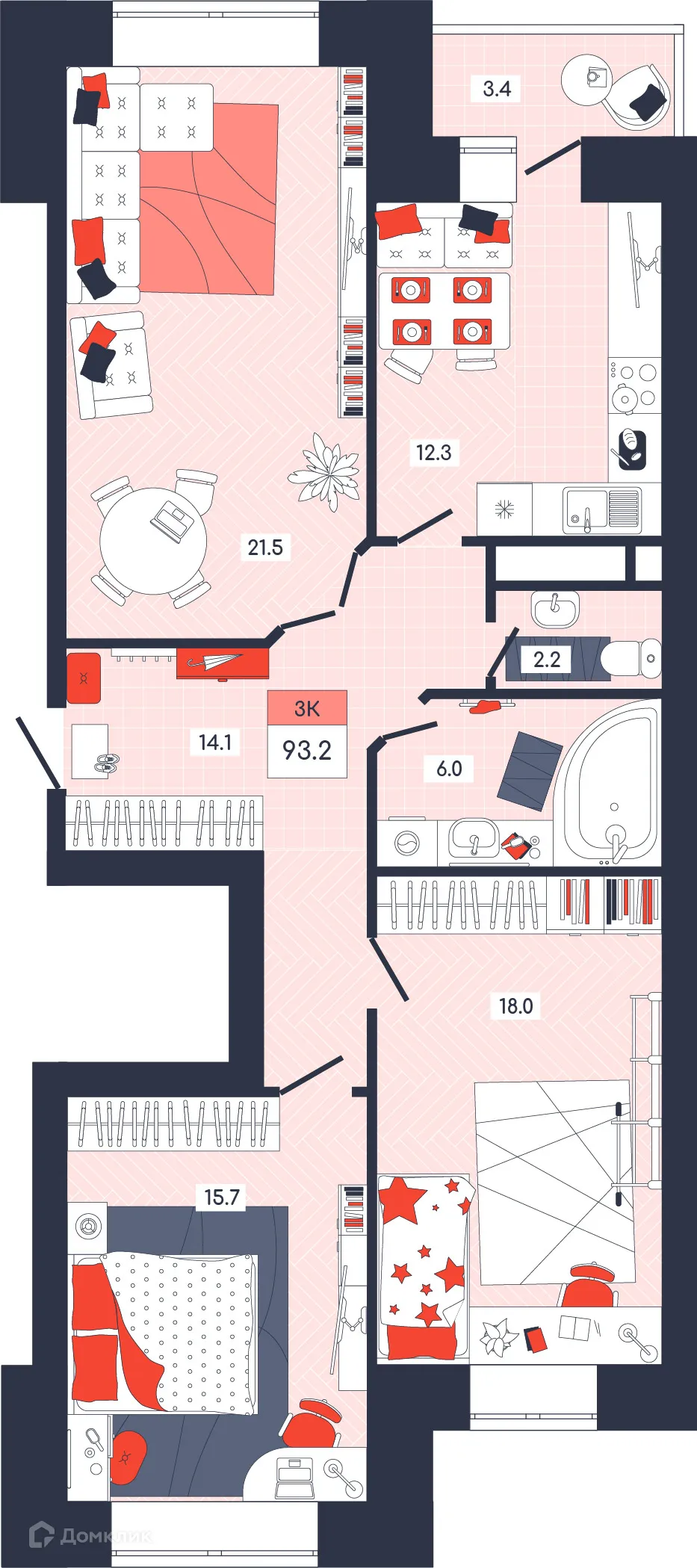 Фото квартиры в ЖК ФЕНИКС