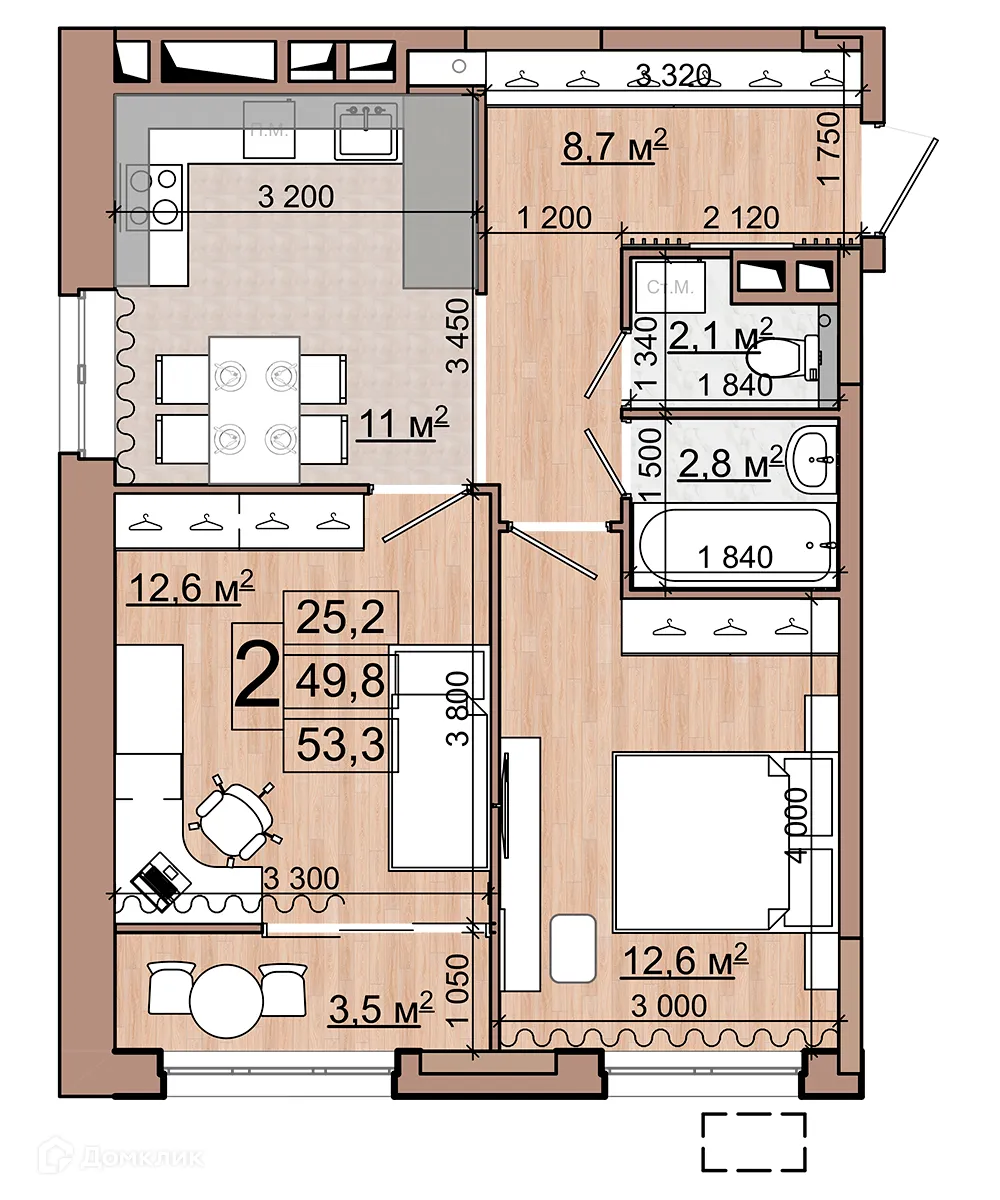 Фото квартиры в ЖК Гранд комфорт