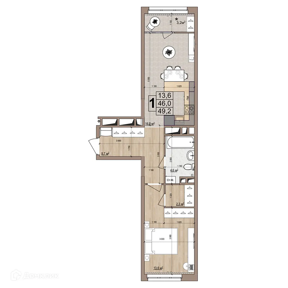 Фото квартиры в ЖК Гранд комфорт