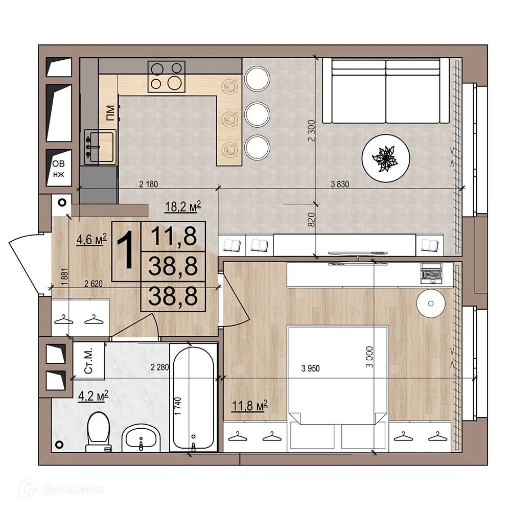 Фото квартиры в ЖК Гранд комфорт