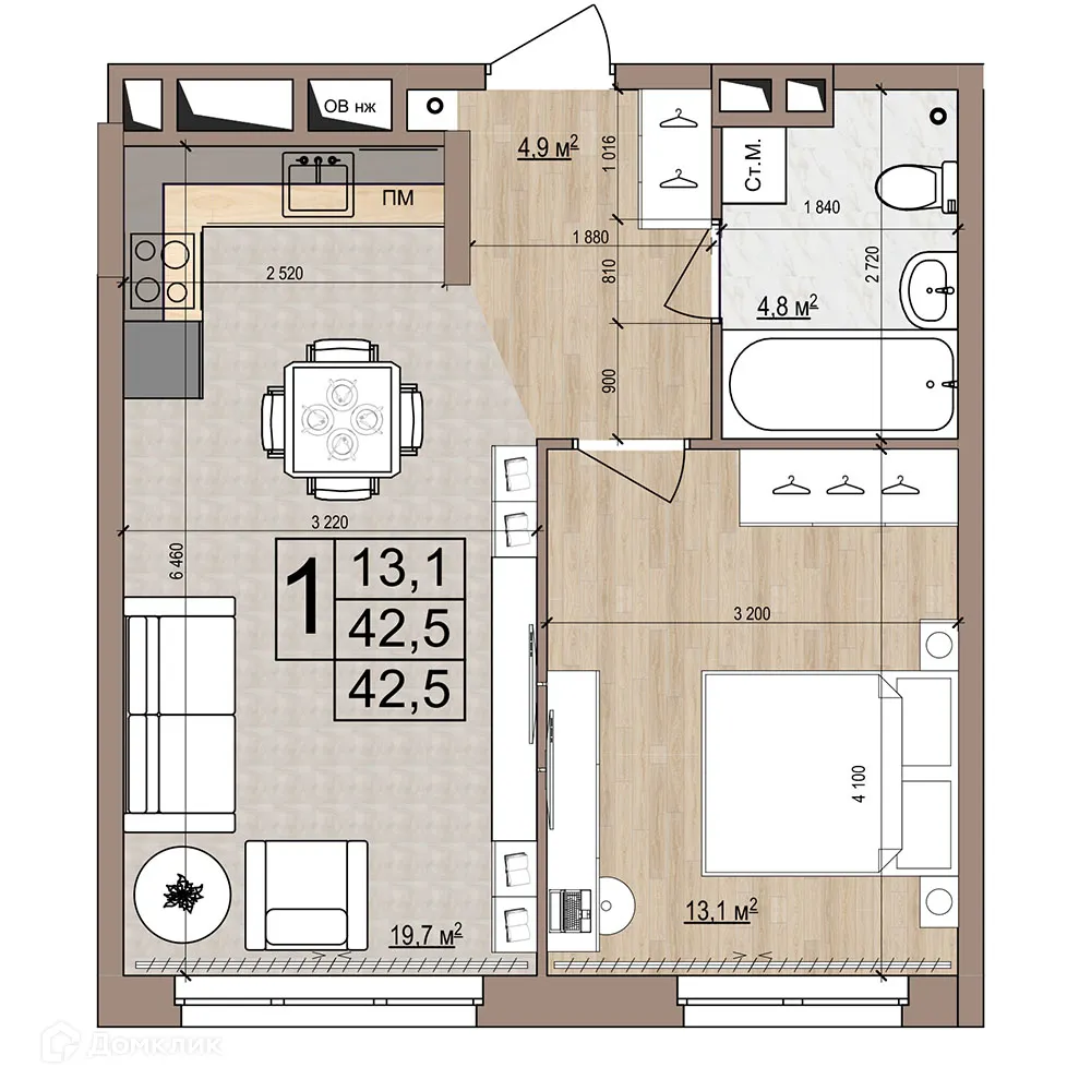 Фото квартиры в ЖК Гранд комфорт