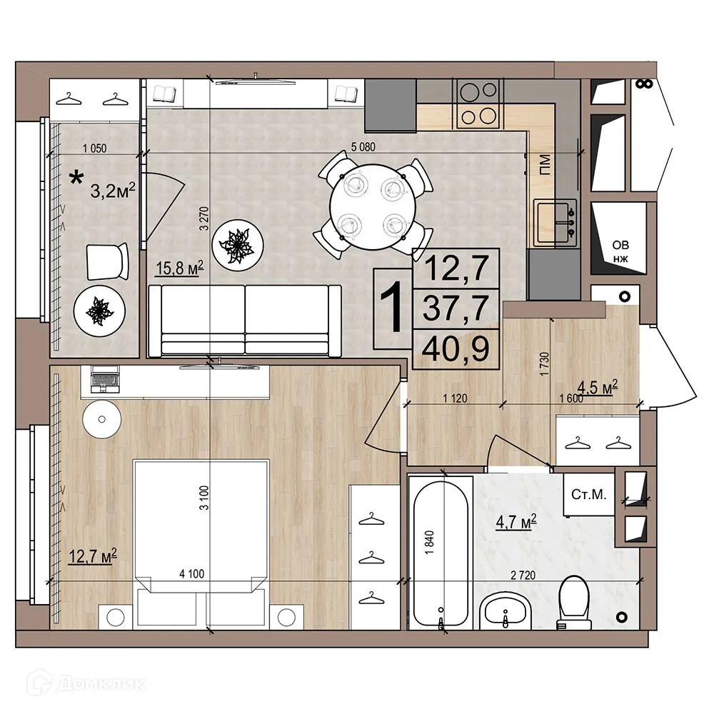 Фото квартиры в ЖК Гранд комфорт