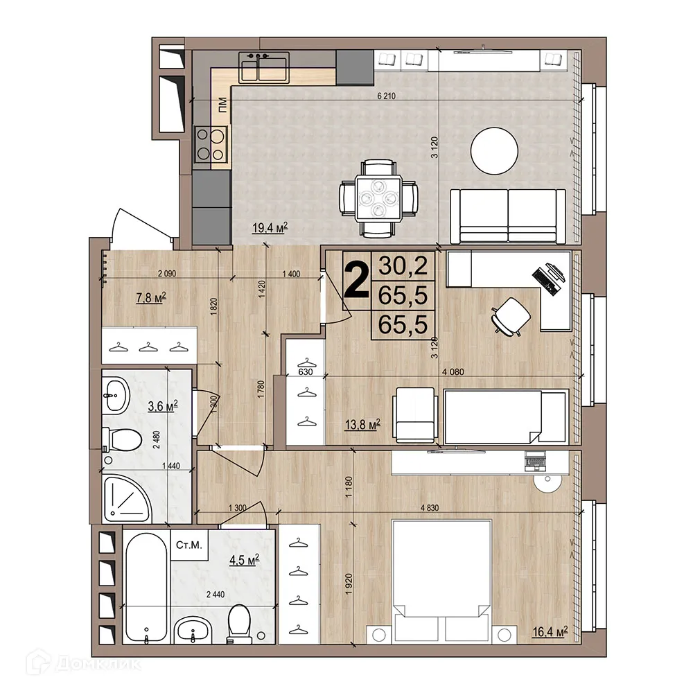 Фото квартиры в ЖК Гранд комфорт