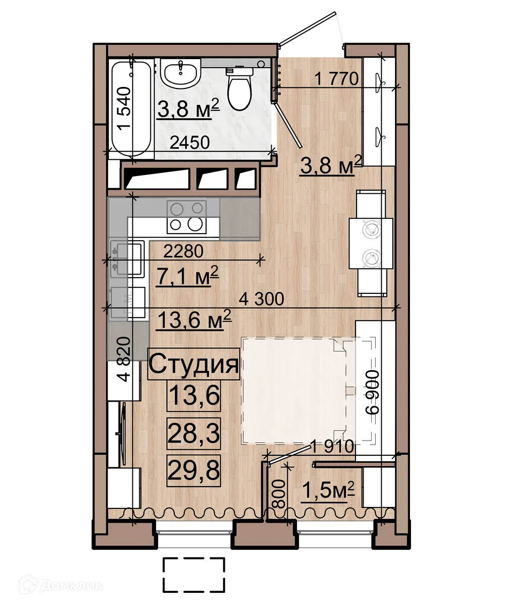 Фото квартиры в ЖК Гранд комфорт