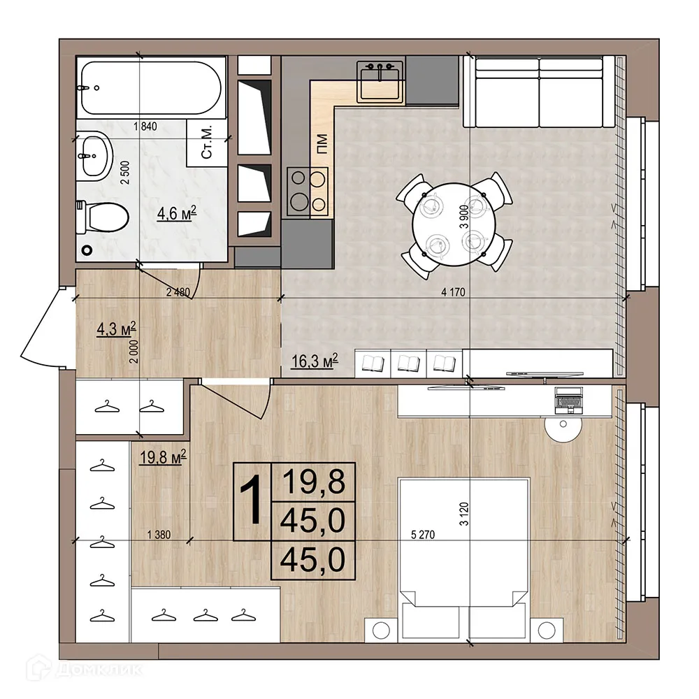 Фото квартиры в ЖК Гранд комфорт