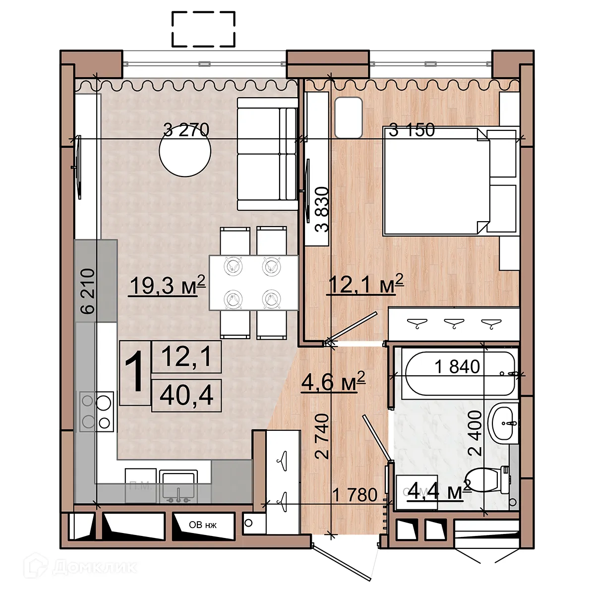 Фото квартиры в ЖК Гранд комфорт