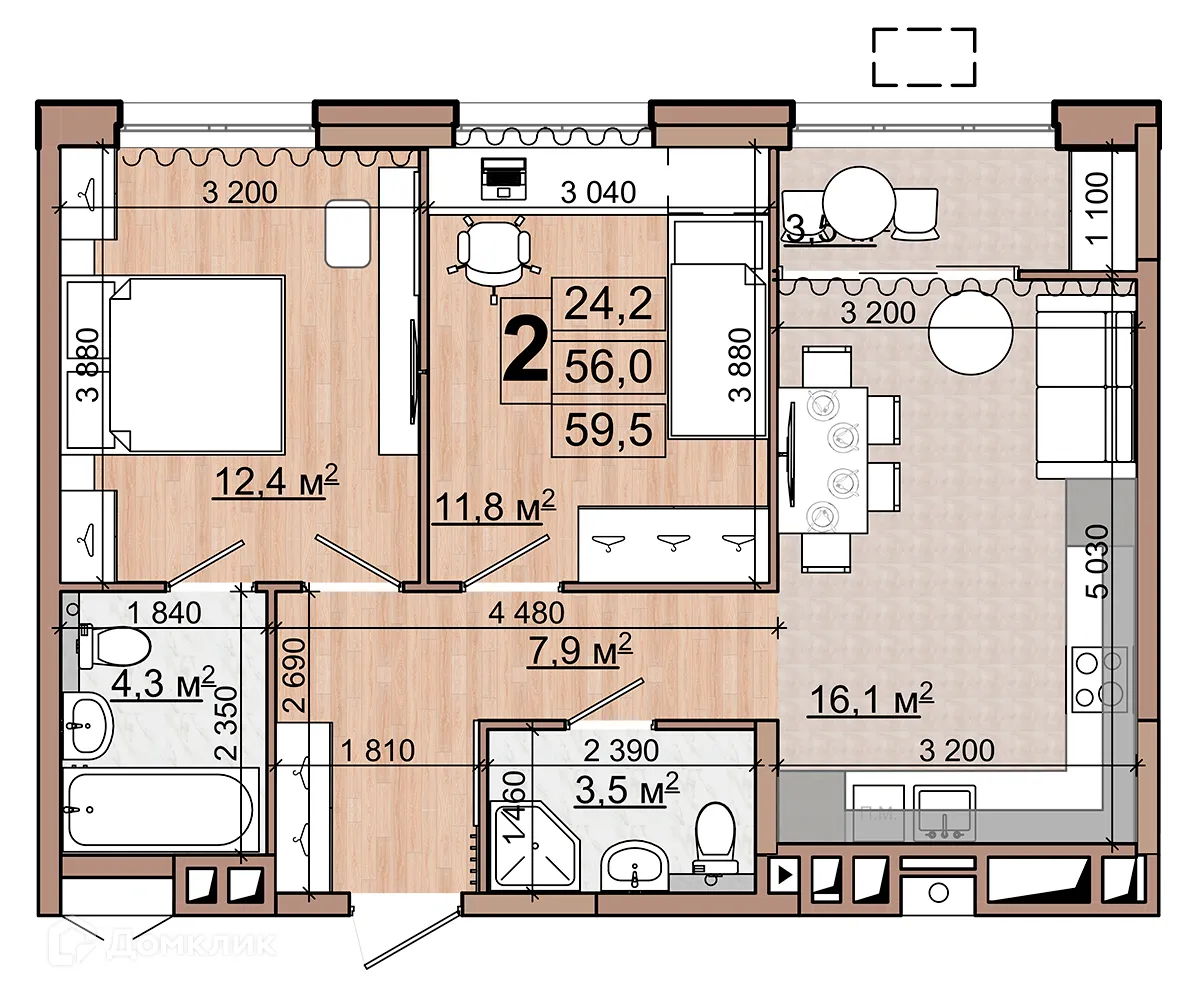 Фото квартиры в ЖК Гранд комфорт