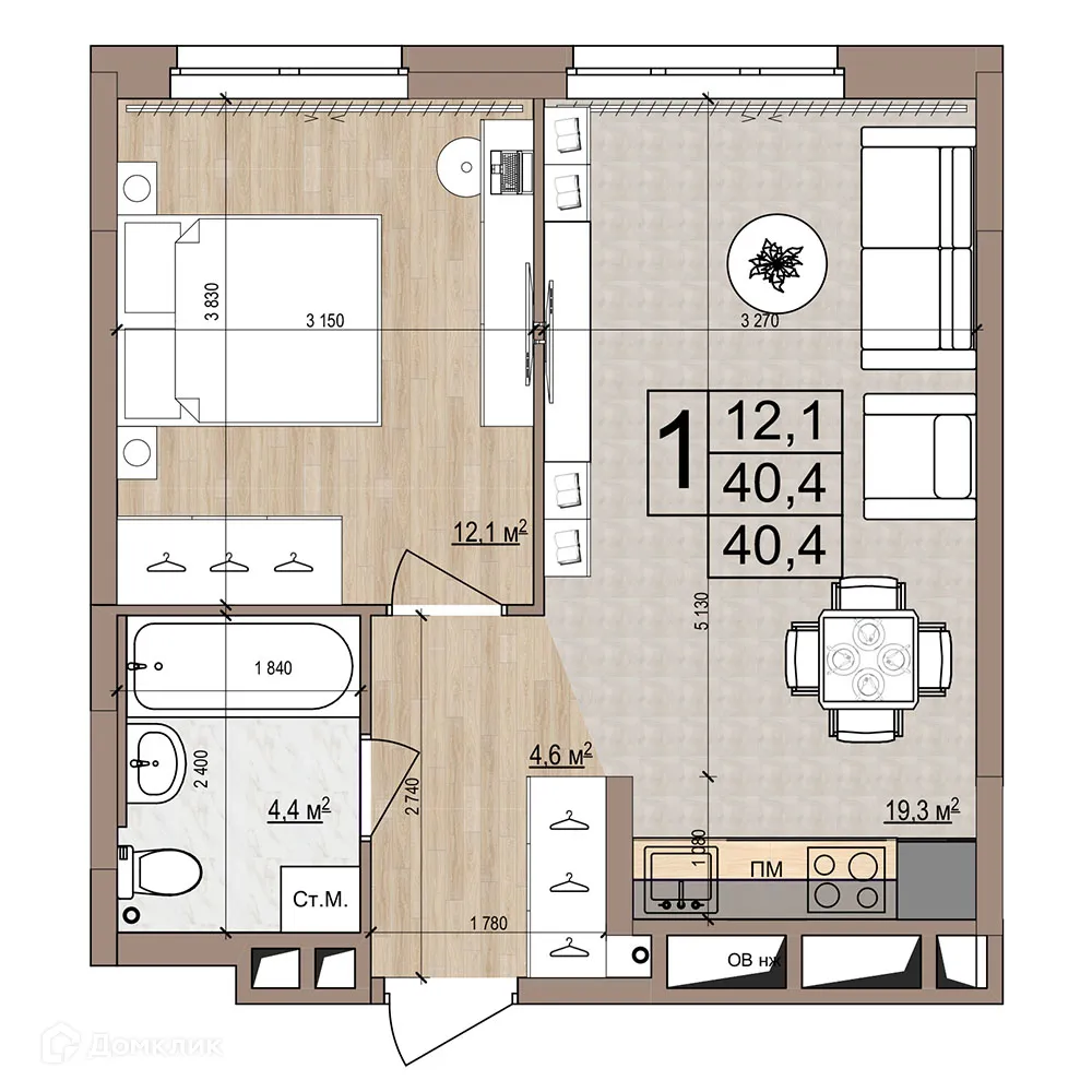 Фото квартиры в ЖК Гранд комфорт