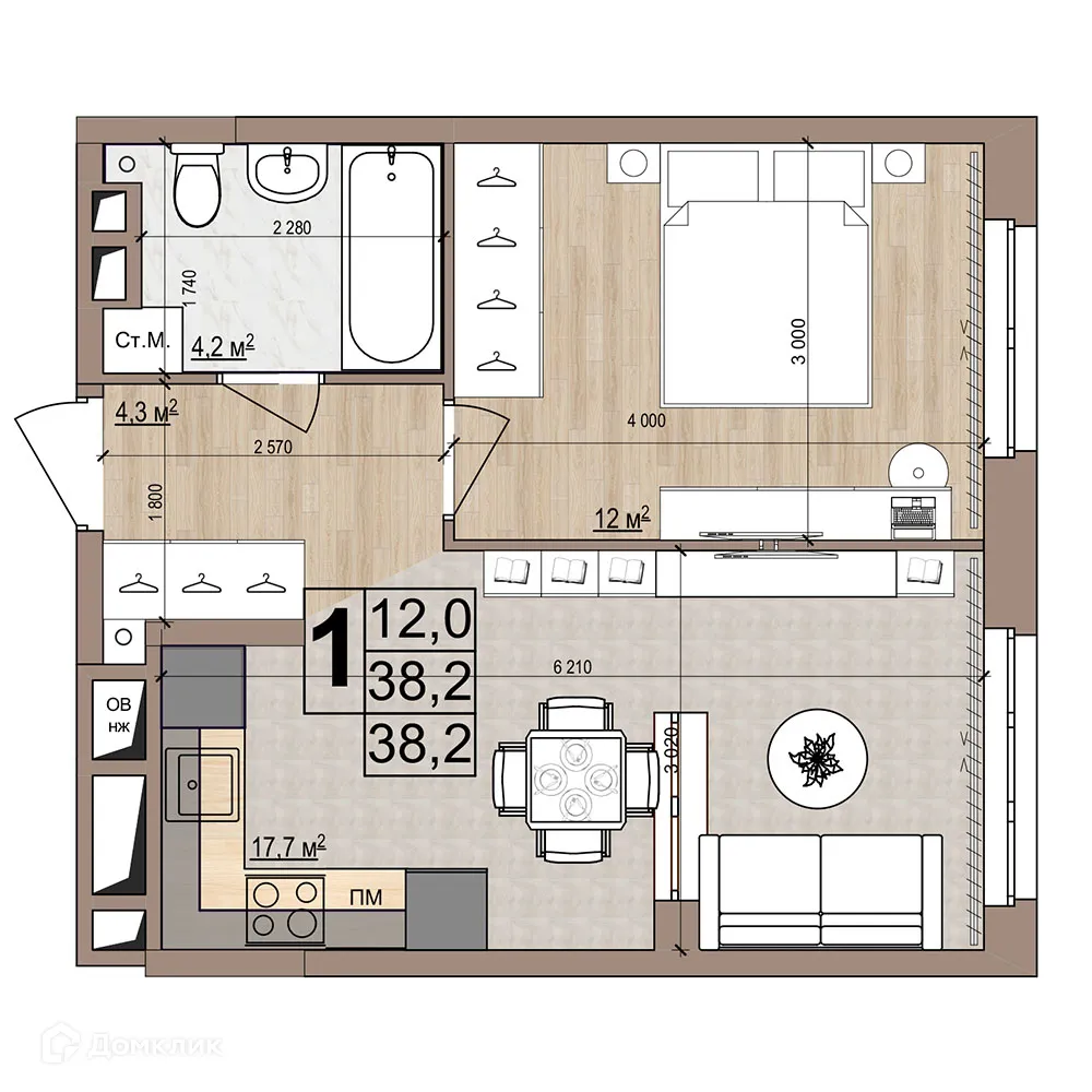 Фото квартиры в ЖК Гранд комфорт