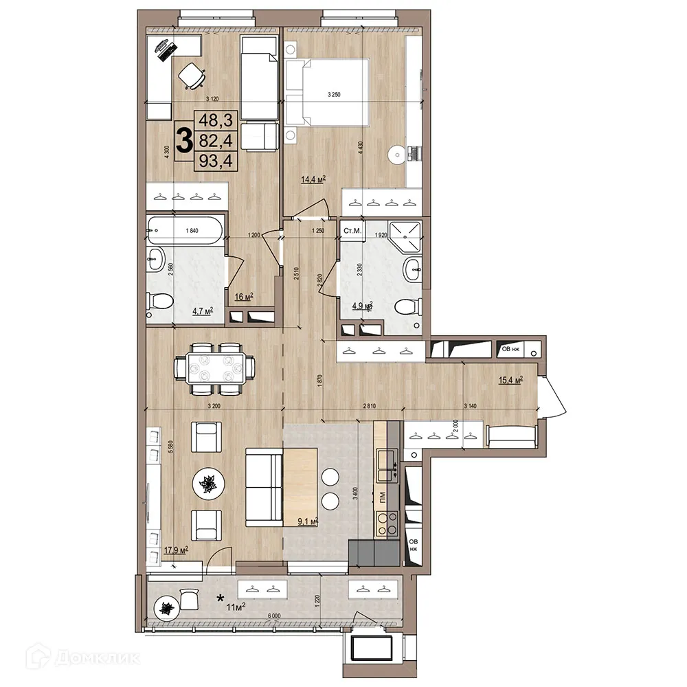 Фото квартиры в ЖК Гранд комфорт