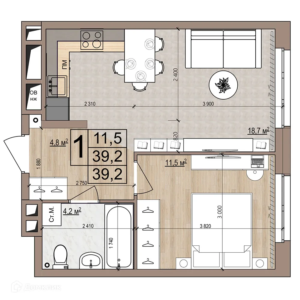 Фото квартиры в ЖК Гранд комфорт