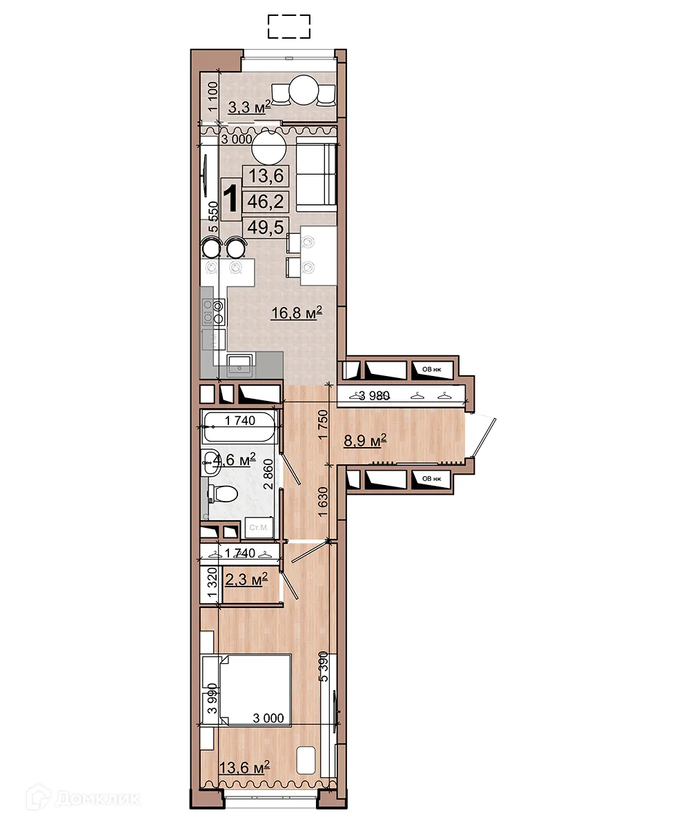 Фото квартиры в ЖК Гранд комфорт