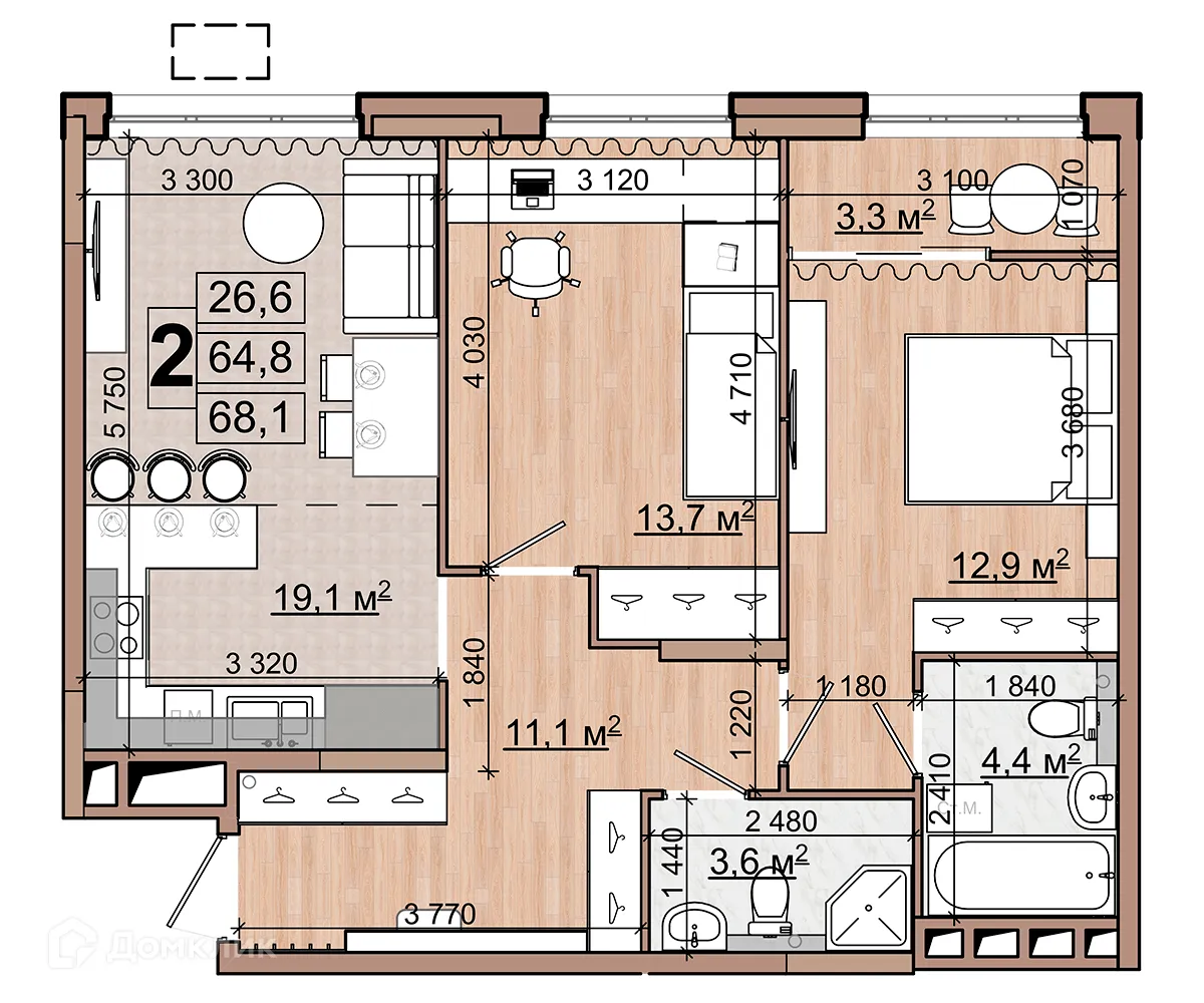 Фото квартиры в ЖК Гранд комфорт