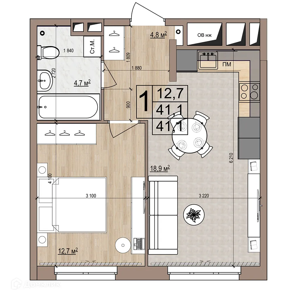 Фото квартиры в ЖК Гранд комфорт