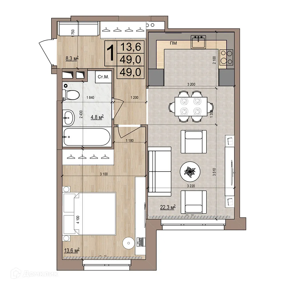 Фото квартиры в ЖК Гранд комфорт