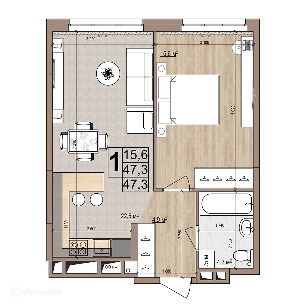 Фото квартиры в ЖК Гранд комфорт