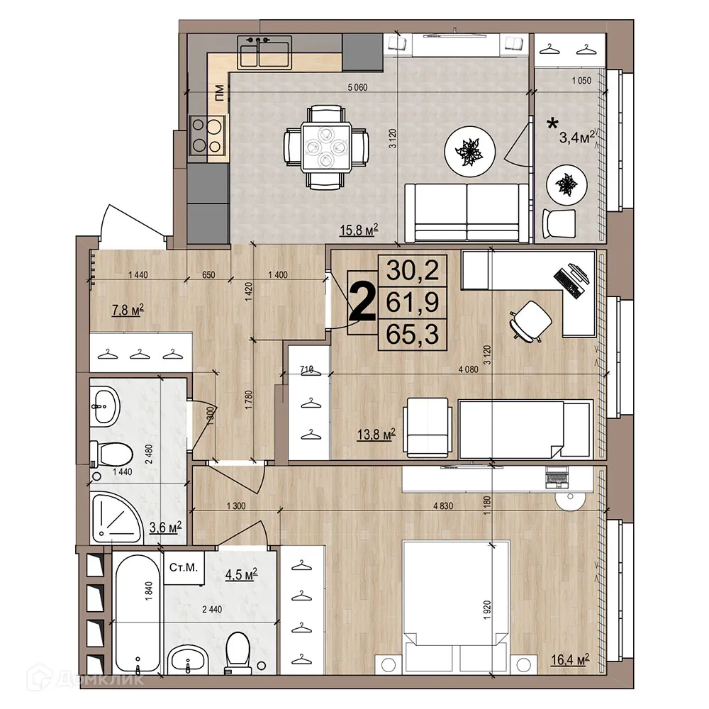 Фото квартиры в ЖК Гранд комфорт