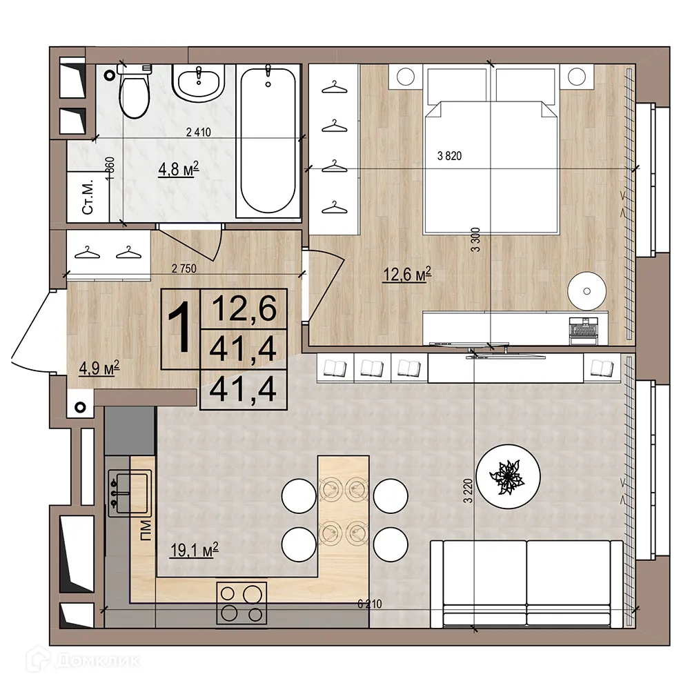 Фото квартиры в ЖК Гранд комфорт