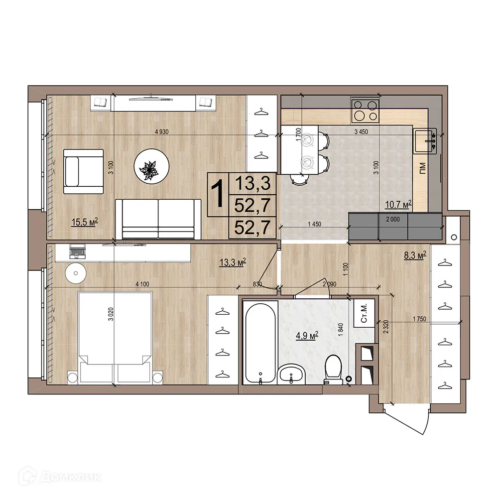 Фото квартиры в ЖК Гранд комфорт