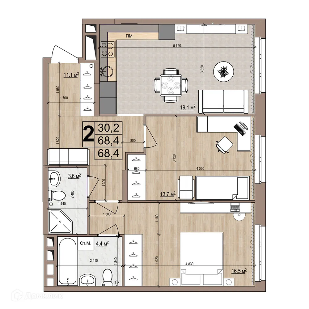 Фото квартиры в ЖК Гранд комфорт