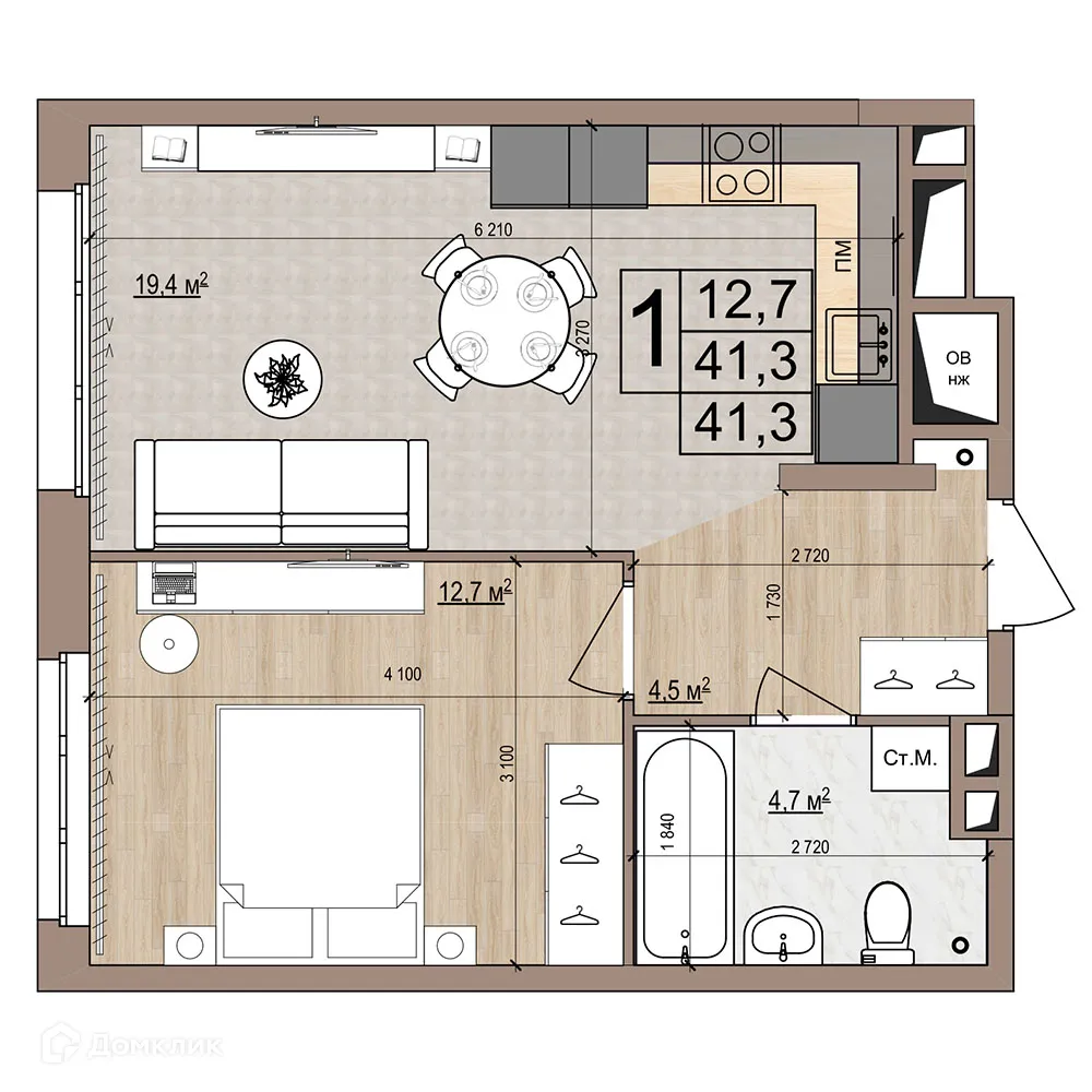 Фото квартиры в ЖК Гранд комфорт