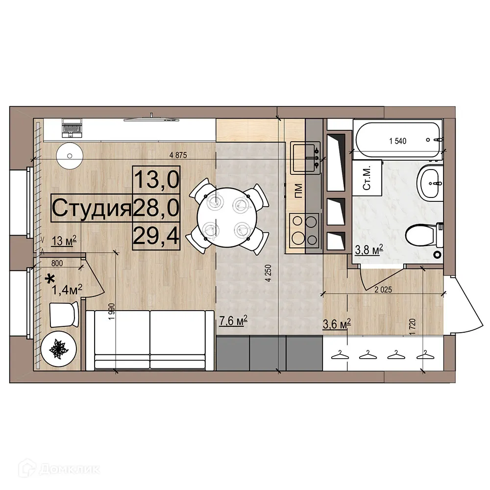 Фото квартиры в ЖК Гранд комфорт