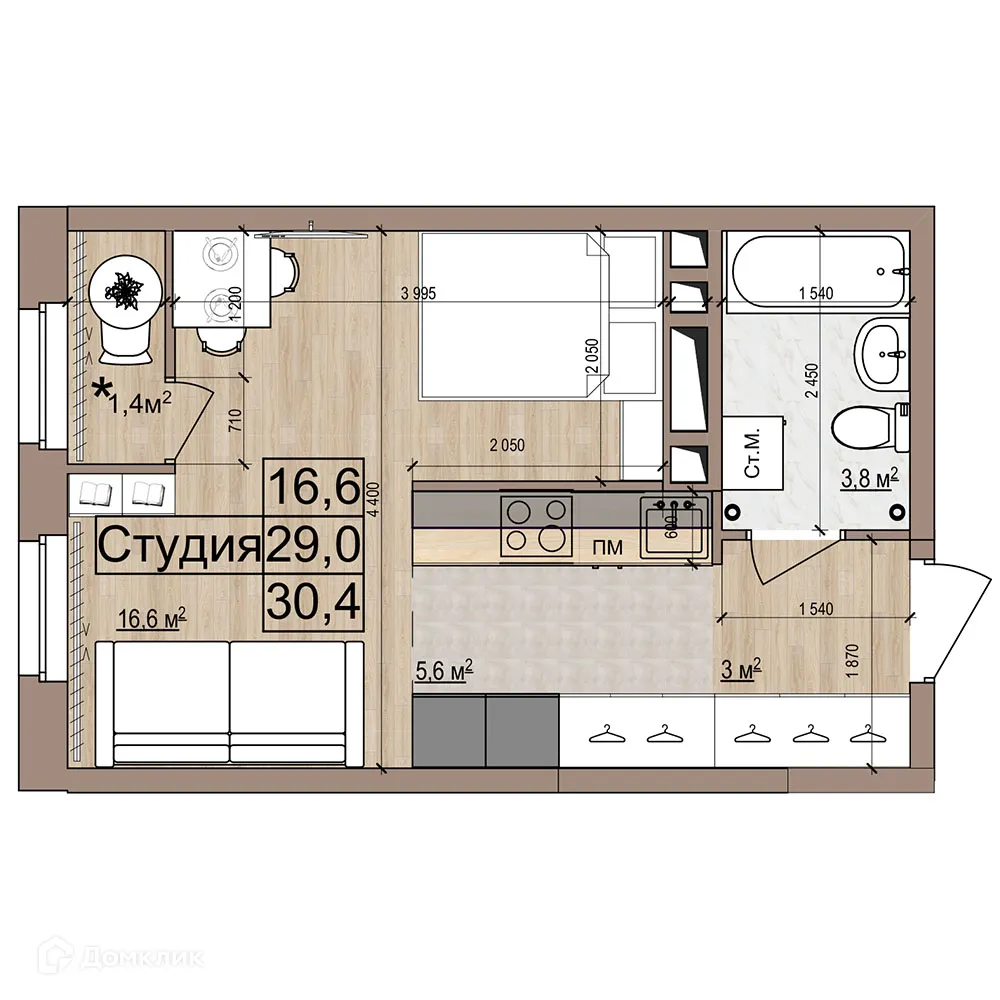 Фото квартиры в ЖК Гранд комфорт