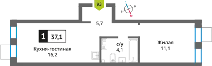 Фото квартиры в ЖК Никольский квартал Отрада