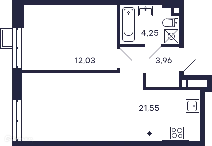 Фото квартиры в ЖК Квартал "Тетрис"