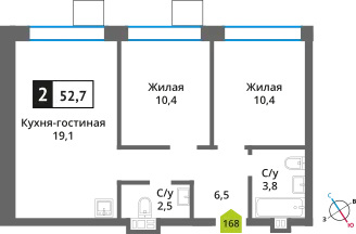 Фото квартиры в ЖК Никольский квартал Отрада