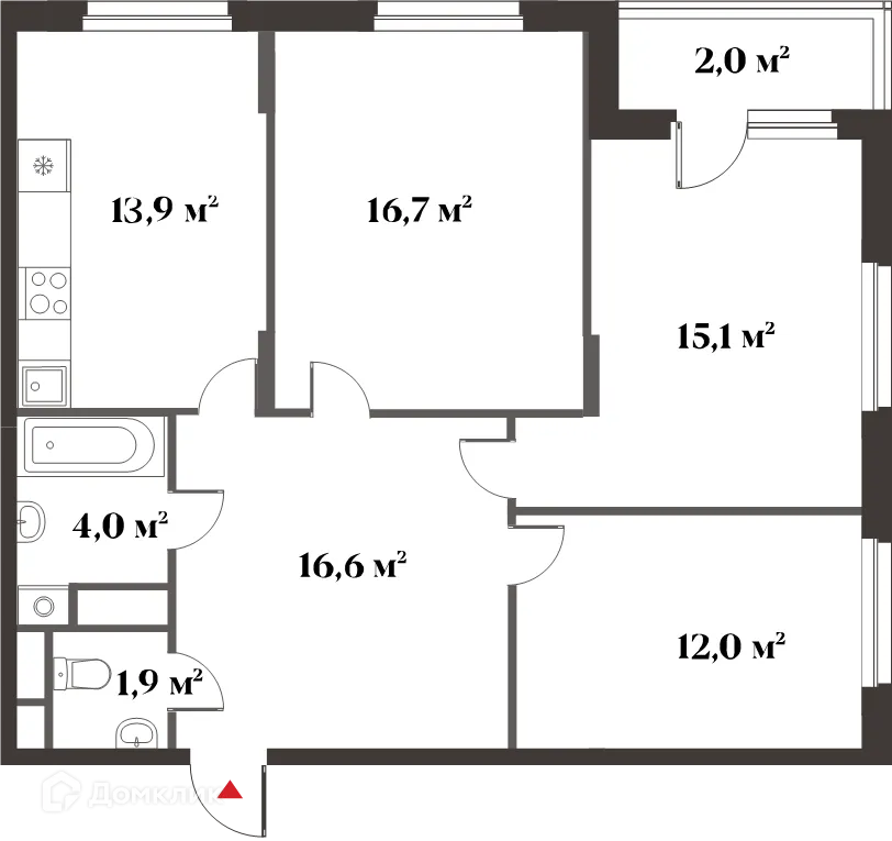 Фото квартиры в ЖК 8 Клёнов (миниполис 8 Клёнов)