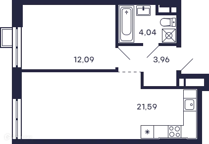 Фото квартиры в ЖК Квартал "Тетрис"