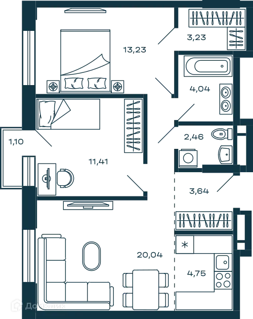 Фото квартиры в ЖК Жилой дом М-5