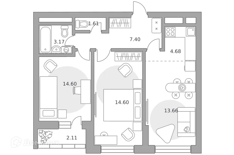 Фото квартиры в ЖК «Ильинойс»
