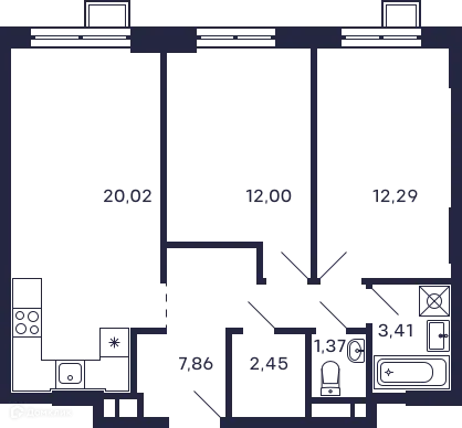 Фото квартиры в ЖК Квартал "Тетрис"