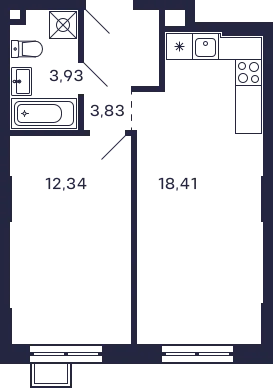 Фото квартиры в ЖК Квартал "Тетрис"
