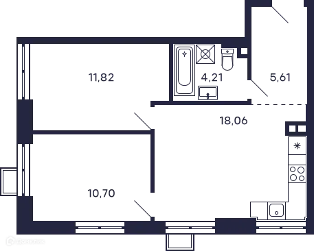 Фото квартиры в ЖК Квартал "Тетрис"