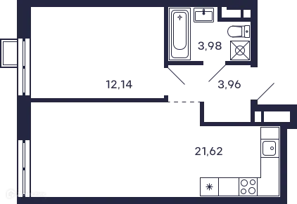 Фото квартиры в ЖК Квартал "Тетрис"